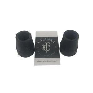 Standard Cane Tips in 1 inch Black - Pair - Picture 1 of 1