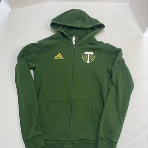 Portland Timbers Adidas Sweatshirt Hooded Full Zip MLS Soccer Size S - Picture 1 of 6