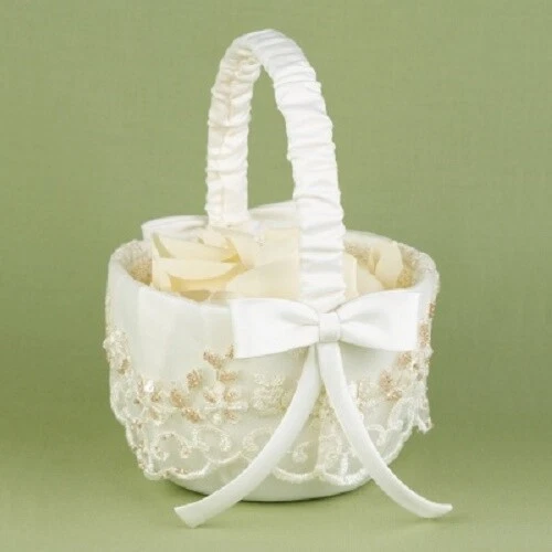 Berloque vintage cesta de florista marfim - Imagem 1 de 1