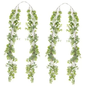 Hanging Grape Vine Fake Outdoor Hanging Artificial Flower for Outdoors, White - Picture 1 of 7