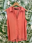 Dorothy Perkins coral blouse vest size 16