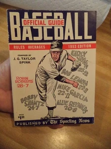 1953 SPORTING NEWS BASEBALL GUIDE AND RECORD BOOK ROBIN ROBERTS PHILLIES - Picture 1 of 20
