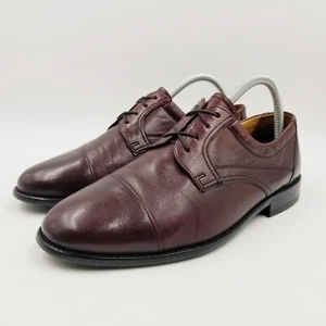 Gallus First Class Brown Burgundy Lace Up Oxford Shoes Size 6 Wide Germany - Picture 1 of 21