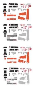 bandai star wars Snowspeeder atst vehicle model 008 waterslide decals 1/144 - Picture 1 of 7