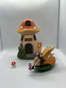 Fairy Garden Kit Mini Figurines Statue Indoor Outdoor Yard Art Plant Cute Orange - Picture 1 of 4