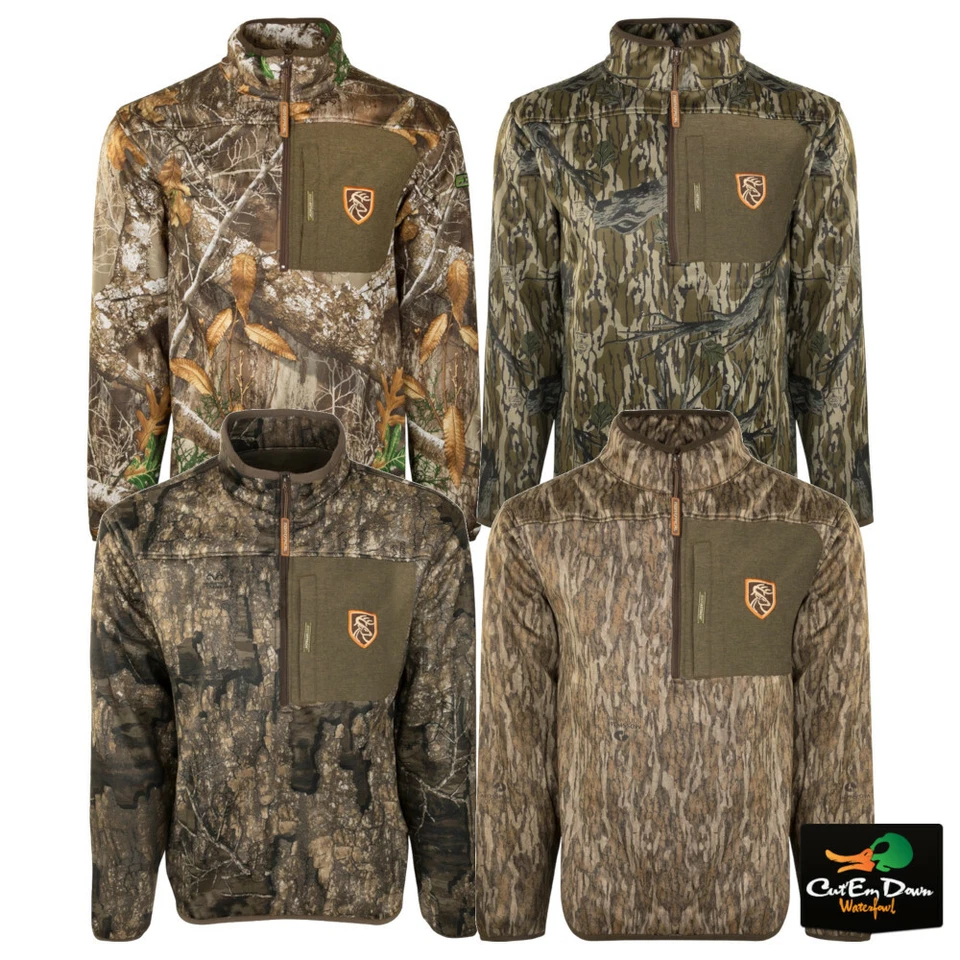 DRAKE NON-TYPICAL ENDURANCE QUARTER 1/4 ZIP CAMO JACKET WITH AGION ACTIVE XL - Image 1 of 1