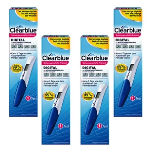 4x Clearblue Schwangerschaftstest Digital Wochenbestimmung Frühtest Pregnancy - Bild 1 von 2