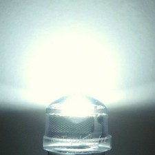 1000 PCs 1W 8mm 140° StrawHat White LED 240,000mcd@300mA