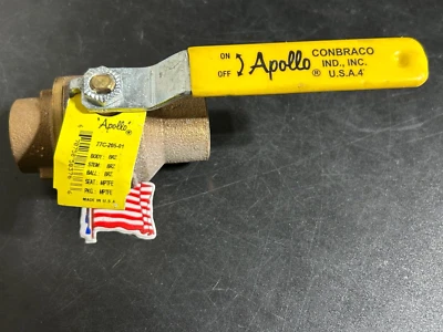 APOLLO BALL VALVE 77C-205-01 SWEAT 1" FULL PORT NEW *MADE IN USA* - Image 1 of 4