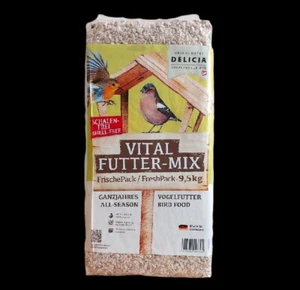 Delicia VITAL Futter-Mix 9,5 kg Ganzjahresvogelfutter Gartenvögel Wildvögel
