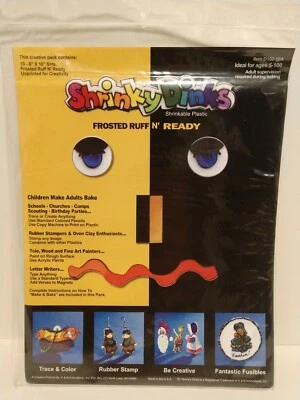 NUEVO Paquete de 10 hojas de plástico retráctil Shrinky Dinks esmerilado Ruff n' Ready artesanías Foto 1 de 4