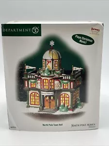Dept 56 North Pole Town Hall North Pole Series Musical #56.56767 Retired EUC - Picture 1 of 11