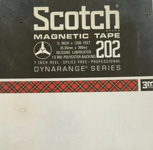Scotch 202 Dynarange Tonbandspule, SP, 7" Spule, 1200 ft, *SALE* - Bild 1 von 2