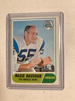 1968 topps football #210 maxie baughan los angeles rams - Image 1 of 2