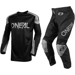 O'NEAL MATRIX RIDEWEAR MOTOCROSS MX KIT PANTS JERSEY - BLACK / GREY - Picture 1 of 7