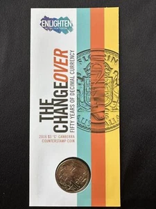 2016 $1 dollar 'C' Counterstamp (50 Years of Decimal Currency Changeover coin) - Picture 1 of 6
