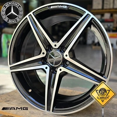 ✅AMG KIT 4 Cerchi In Lega 17 Compatibili con Mercedes Classe A B C E CLA GLB EQA - Imagen 1 de 4