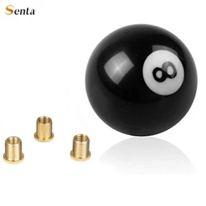 #8 eight Pool Billiard Ball custom Gear Shifter Shift Knob car lever Black Truck - Picture 1 of 7