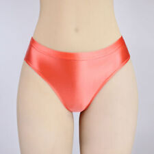 Women Sexy Panties Shiny Satin Briefs Knickers Opaque Gym Yoga Shorts Underwear