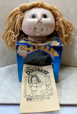 The Original Doll Baby DOLL HEAD coleta bebé marrón claro 3108 Martha Thompson Foto 1 de 4