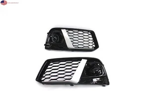 upgrade for 2019-20 Q5 to RSQ5 Front Bumper cover side grille cover trim 2pc set - Picture 1 of 6