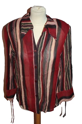 HAUT CHEMISIER VOILE FEMME °°°  CHRISTINE LAURE °°° TAILLE 44 . PARFAIT ÉTAT - Photo 1/4