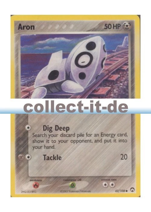 Pokemon EX Power Keepers - 42/108 - Aron - ENGLISCH - Bild 1 von 1
