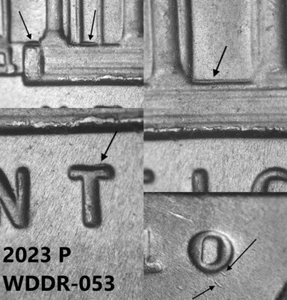 2023 P WDDR-053 New Listing BU Doubled Die Jefferson Nickel DDR Variety - Bild 1 von 7