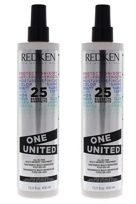 Paquete de 2 spray de tratamiento multibeneficio REDKEN One United, 13,5 fl oz cada uno Foto 1 de 4