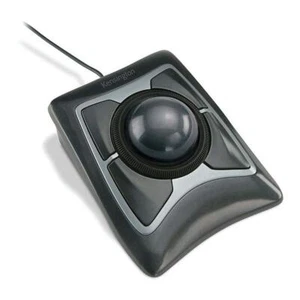 Black Silver Trackball Expert Mouse Optical Recreation Ball 1 Count - Picture 1 of 9