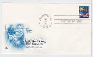 TurtlesTradingPost- Flag Fireworks Booklet 1987 #2276a- Artcraft FDC Hand Cancel - Picture 1 of 1
