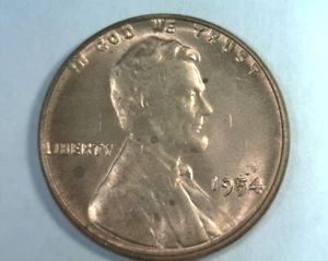 Lincoln Cent Penny Choice 1954/gema roja sin circular Ch/gema sin circular RD 99c ENVÍO - Imagen 1 de 2