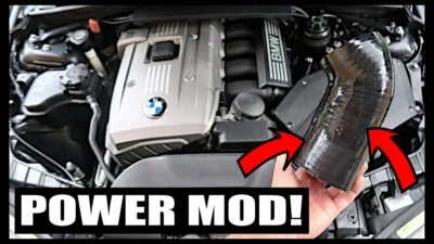 Black for BMW N52 3.0L 6CYL 2006-2013 2007 2008 Intake Inlet Hose 4-ply Silicone - Image 1 of 4