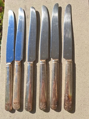 Vintage Oneida - Duchess 1940 silverware. 6 knives - Image 1 of 4