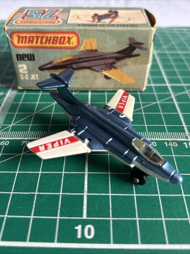 Matchbox, Superfast, No.2, 1980, S-2 Jet, Boxed - Image 1 of 4