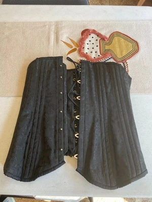 Corsé Orchard para mujer talla 28 robar deshuesado con forro NEGRO Foto 1 de 4