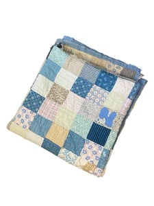 Vintage Bauernhaus Full Size Patchwork Handarbeit Quilt Landhaus - Bild 1 von 9