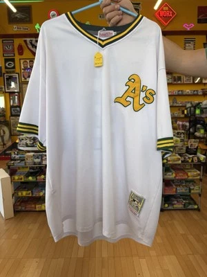 Oakland A’s Reggie Jackson Majestic Cooperstown 系列球衣,3XL — 第 1/2 张图片