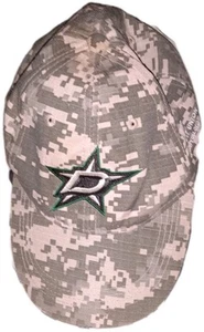 NHL Dallas Stars City Credit Union Camo Adjustable Hat Cap (92% Poly / 8% Cott) - Picture 1 of 3