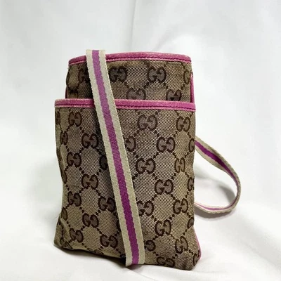 Gucci Bolso de Mano de Hombro Cuero Marrón Pequeño Cartera De Colección Auténtico Foto 1 de 4
