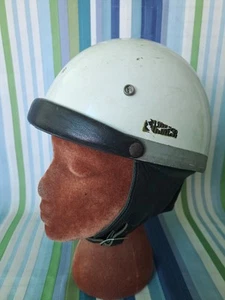 Vintage Romer Helmet Motorcycle Vespa Harley Pudding Bowl Helmet Germany BIN01 - Picture 1 of 21
