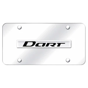 License Plate Chrome for Dodge Dart Name on Chrome [Officially Licensed] - Bild 1 von 2