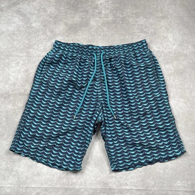 Vilebrequin Swim Trunks Shorts Mens 2XL Navy Poisson Shamac Board All Over Print - Image 1 of 4