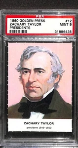 1960 Golden Press Presidents #12 Zachary Taylor PSA 9 Mint 31886435 - Picture 1 of 2