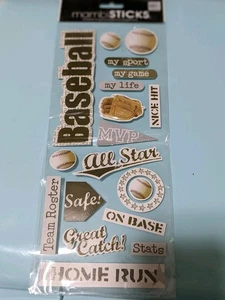 mambiSTICKS Baseball Stickers for Scrapbooking - Picture 1 of 1