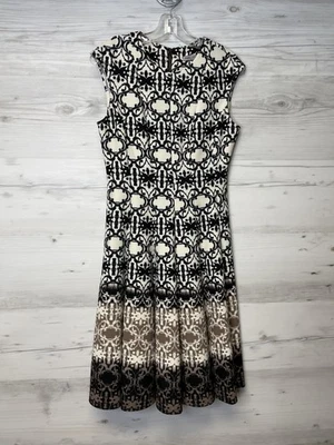 Vestido Danny and Nicole Mujer 4 Sin Mangas Ajuste Acampanado Patrón Jacquard Foto 1 de 4