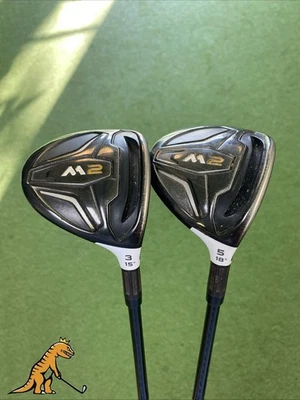 Used TaylorMade M2 3-Wood, 5-Wood Set Reax 65g Regular Flex Graphite - Image 1 of 4
