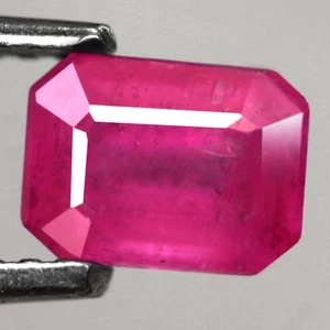 0.97Ct. Natural Gemstone Ruby Pink Emerald Cut Normal Heated Tanzania Ravishing - Picture 1 of 7