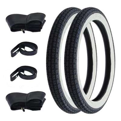 Weißwandreifen Kenda K252 Schlauch Felgenband Set 2.25-16 für Zündapp Hercules - Bild 1 von 4