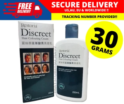 Crema capilar Restoria Discreet 250 ml - reversión de cabello gris y restauración natural del color Foto 1 de 4